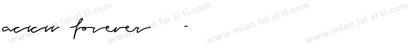 acicii forever◢ ◤字体转换